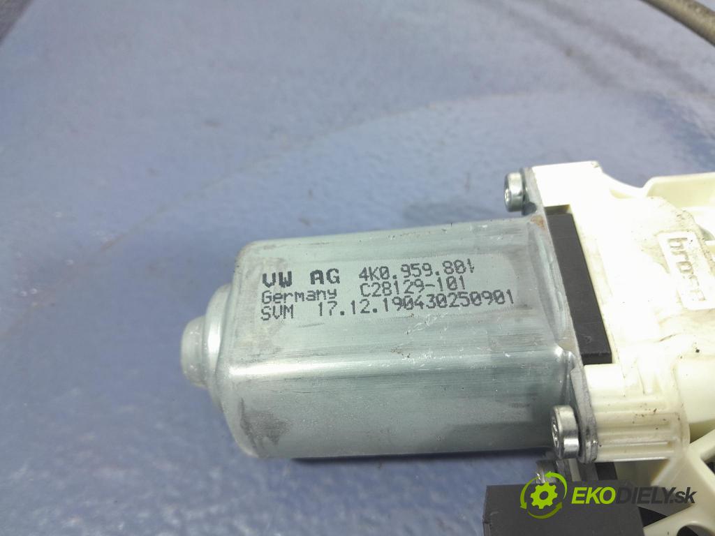 Audi A6 2020 mechanismus stahování Sklenka: před Levý: 4K0837461