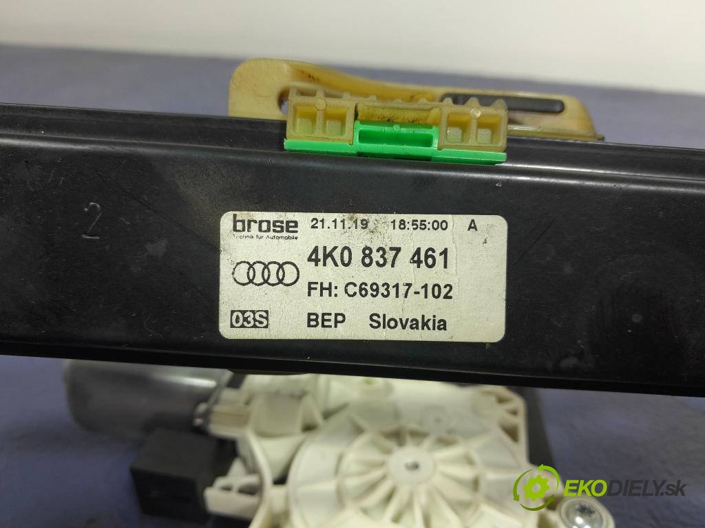 Audi A6 2020 mechanismus stahování Sklenka: před Levý: 4K0837461