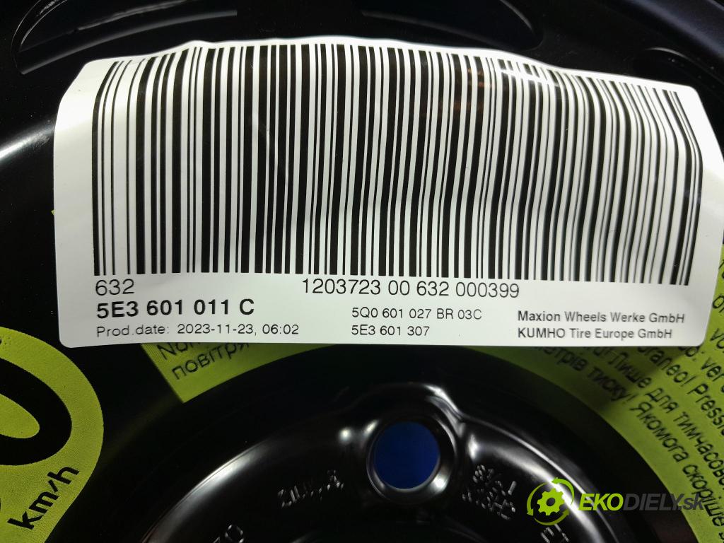 Skoda Octavia 2023 kolo Přístupné 5Q0601027BQ