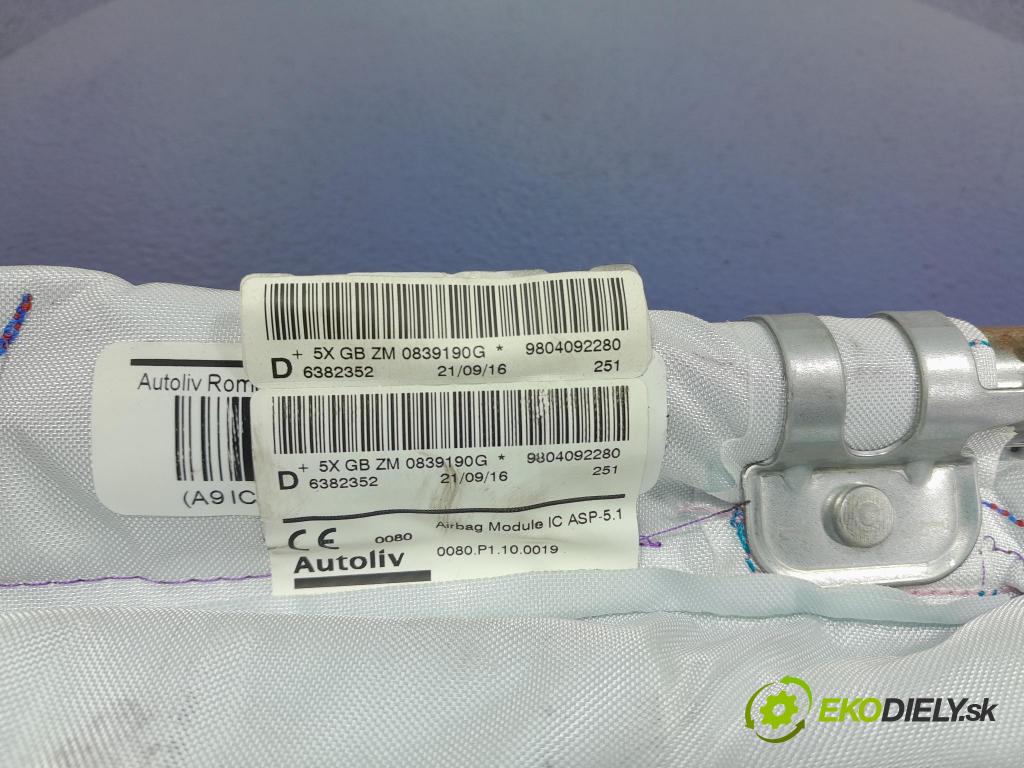 Peugeot 2008 2016 Airbag: clona x 9804092280