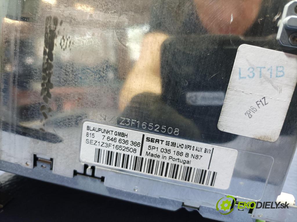 Seat Toledo 2006 Radio I Navigácia: 5P1035186B