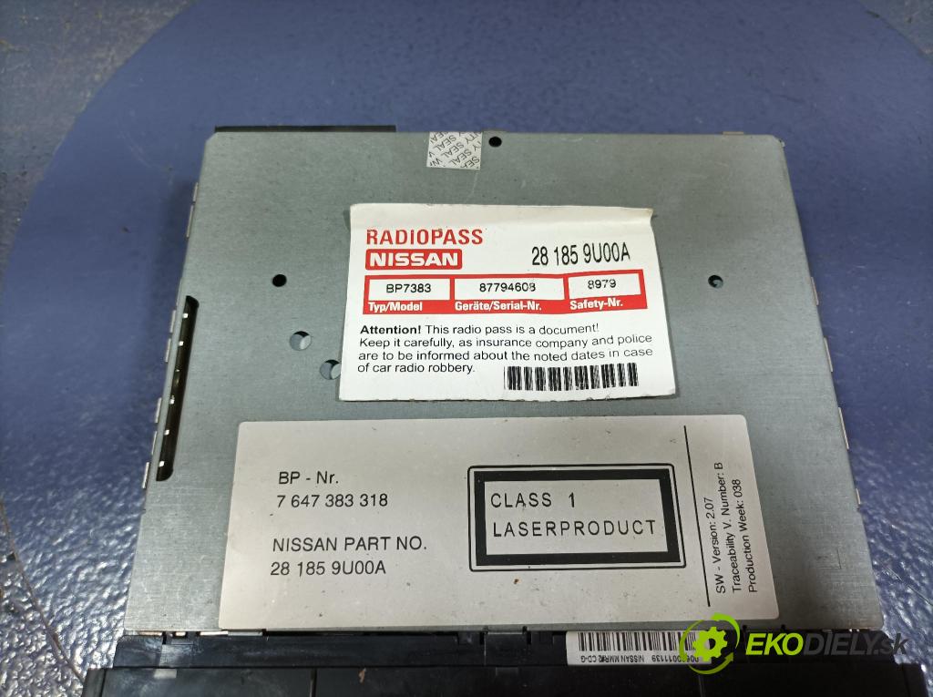 Nissan Micra 2008 Radio I Navigácia: 7647383318