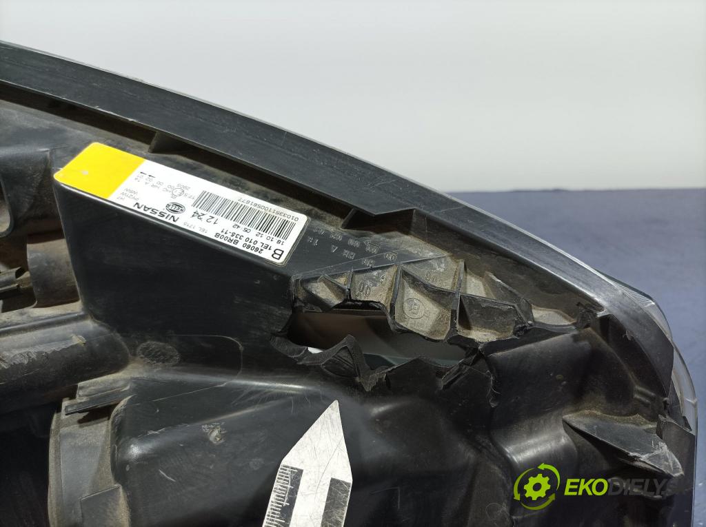 Nissan Qashqai 2012 Reflektor: Vľavo: 26060BR00B