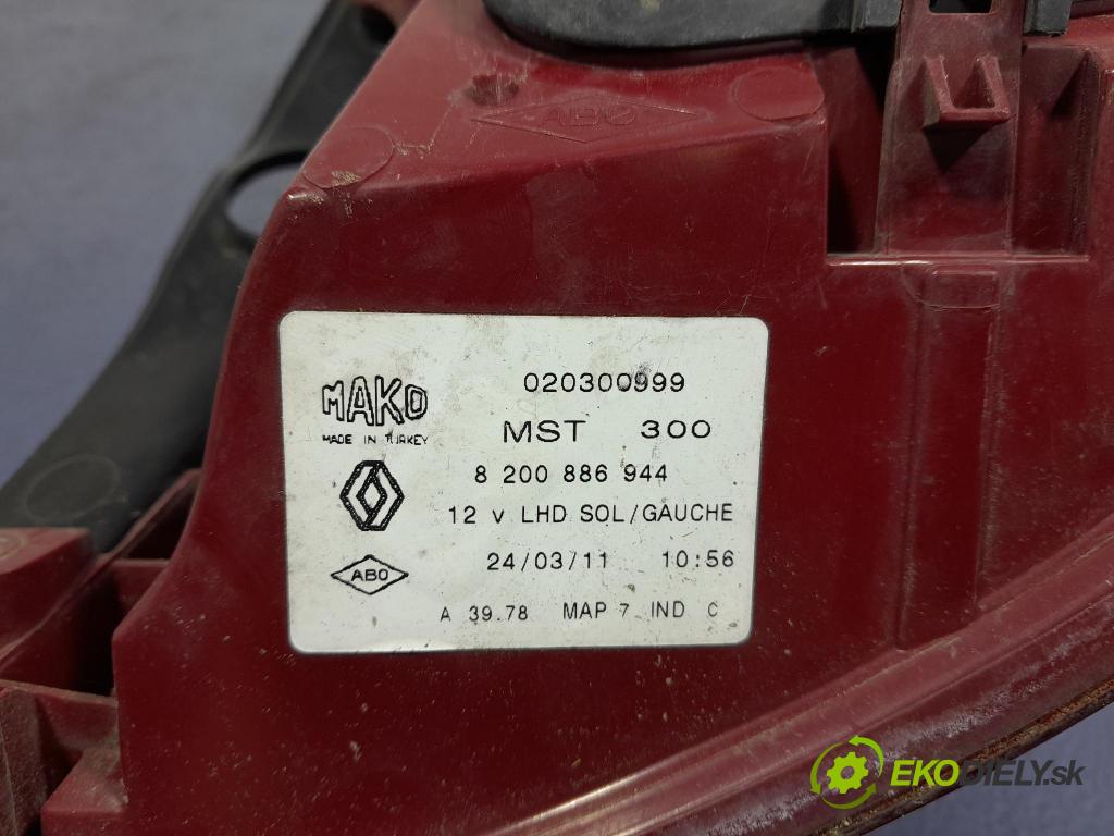 Renault Clio 2012 svetlo / reflektor zad ľavá Vonkajsia: 8200886944