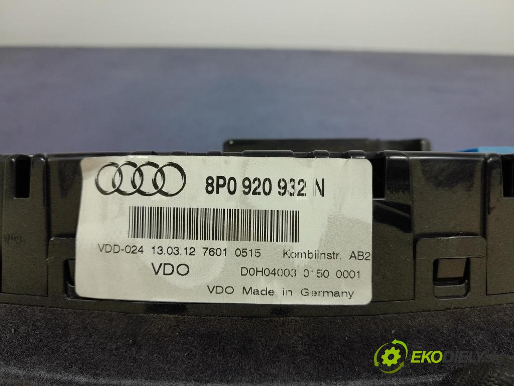 Audi A3 2012 Přístrojová deska 8P0920932N