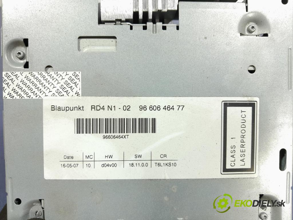 Peugeot 307 2007 Radio I Navigácia: 7645038393