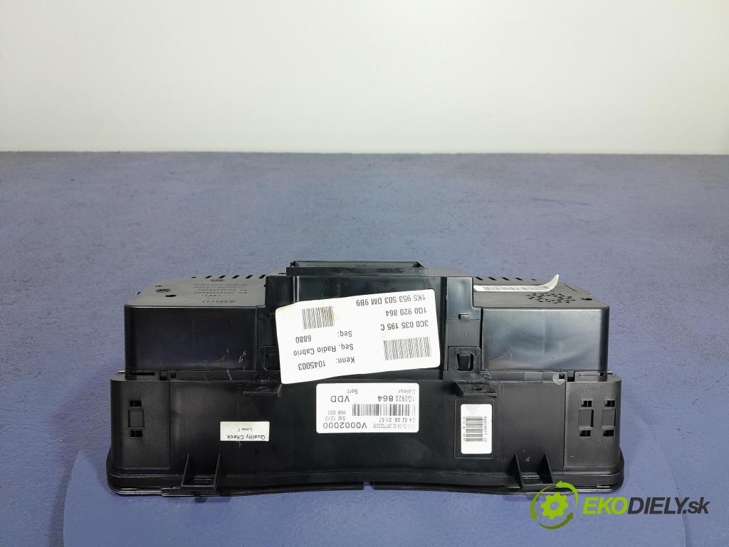 Vw Eos 2008 Přístrojová deska 1Q0920864