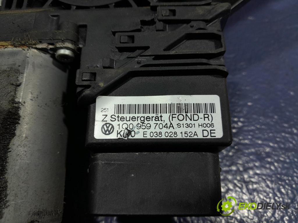Vw Eos 2008 mechanismus stahování Sklenka: Zad: v pravo: 1Q0839402B