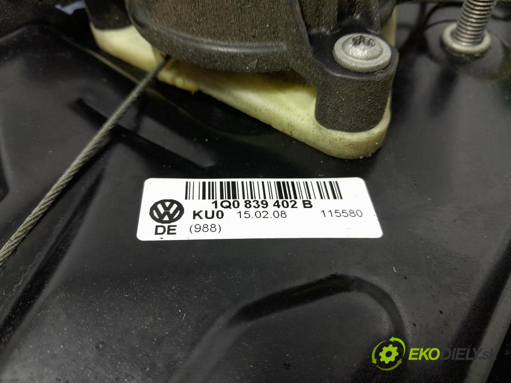 Vw Eos 2008 mechanismus stahování Sklenka: Zad: v pravo: 1Q0839402B