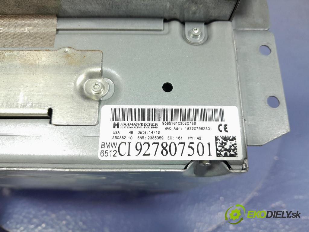 Bmw X5 2013 Radio I Navigácia: 9278075