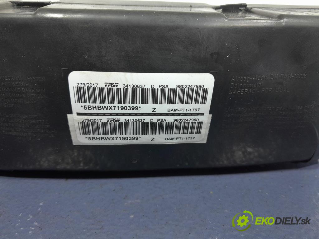 Peugeot 208 2017 Airbag: Sedadlo: x 9802247980