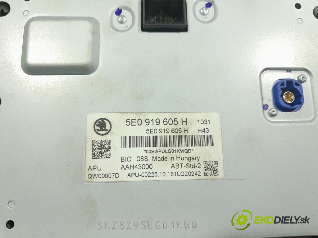 Skoda Octavia 2016 Zobrazit: Rádio: / GPS 5E0919605H