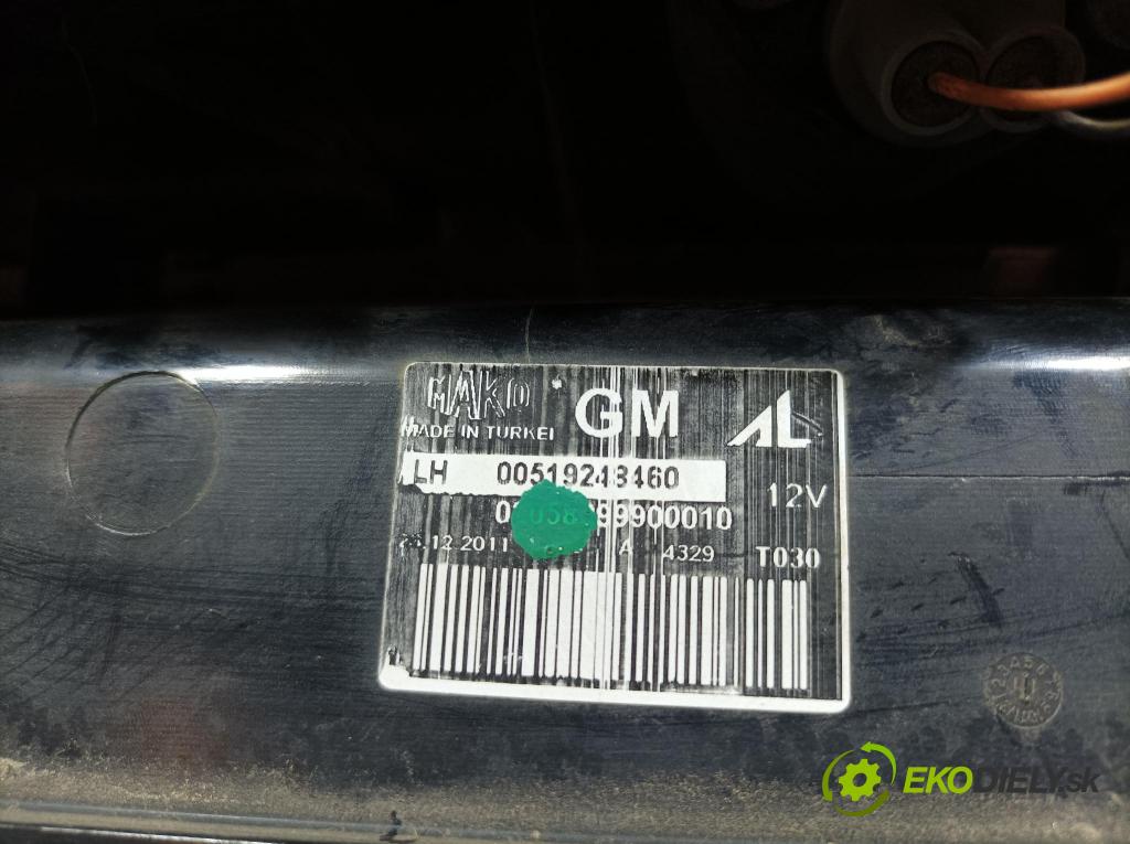 Opel Combo 2013 světlo Zad: levá Mimo: 00519248460