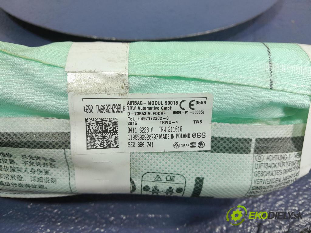 Skoda Octavia 2016 Airbag: clona x 5E0880741