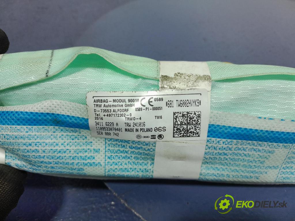 Skoda Octavia 2016 Airbag: clona x 5E0880742