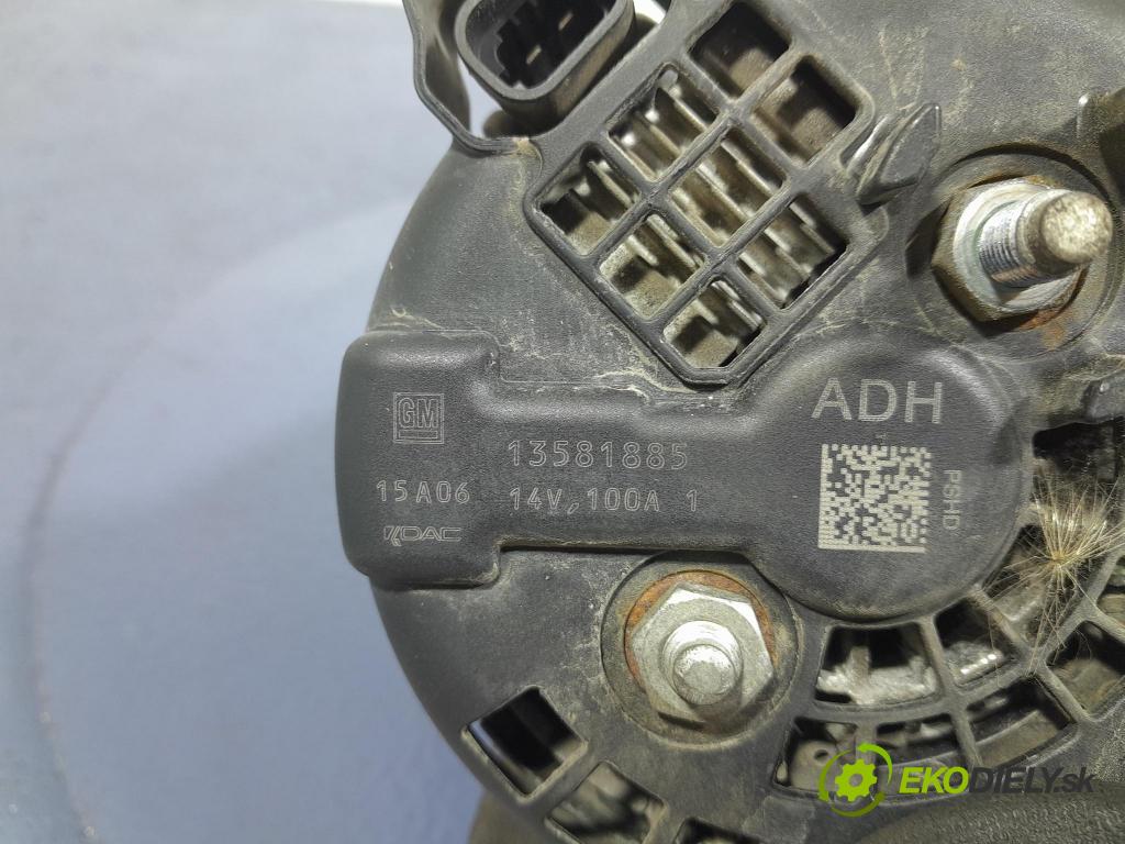 Opel Astra 2015 Alternator 13581885