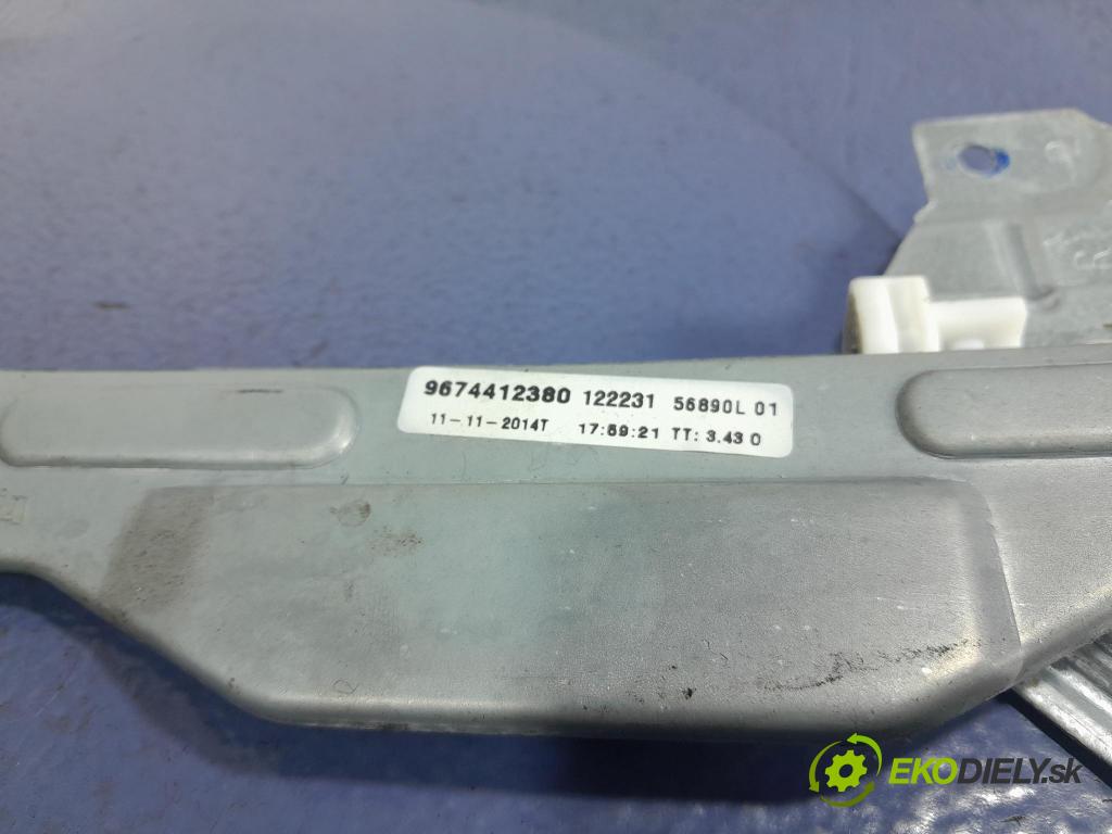 Peugeot 301 2014 mechanizmus okna Okná: Predné v pravo: 9674412380