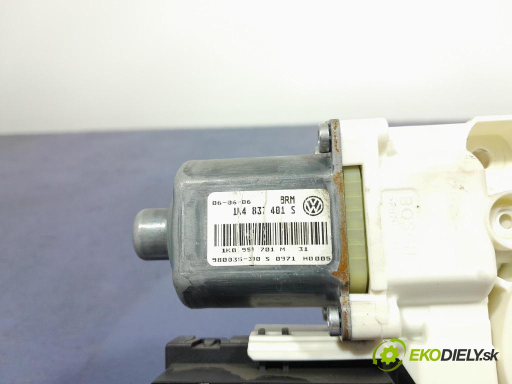 Vw Golf 2006 mechanismus stahování Sklenka: před Levý: 1K0959793J