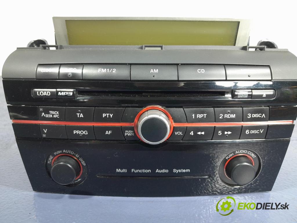 Mazda 3 2009 Radio I Navigácia: BR5K66AR0