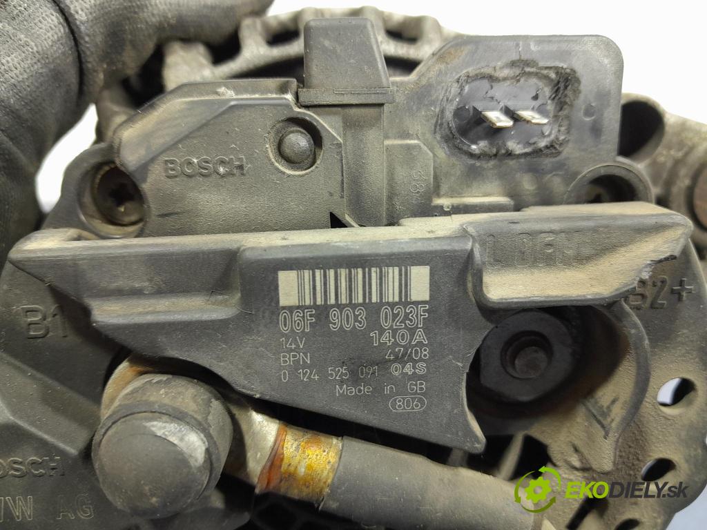 Vw Golf 2009 Alternator 06F903023F