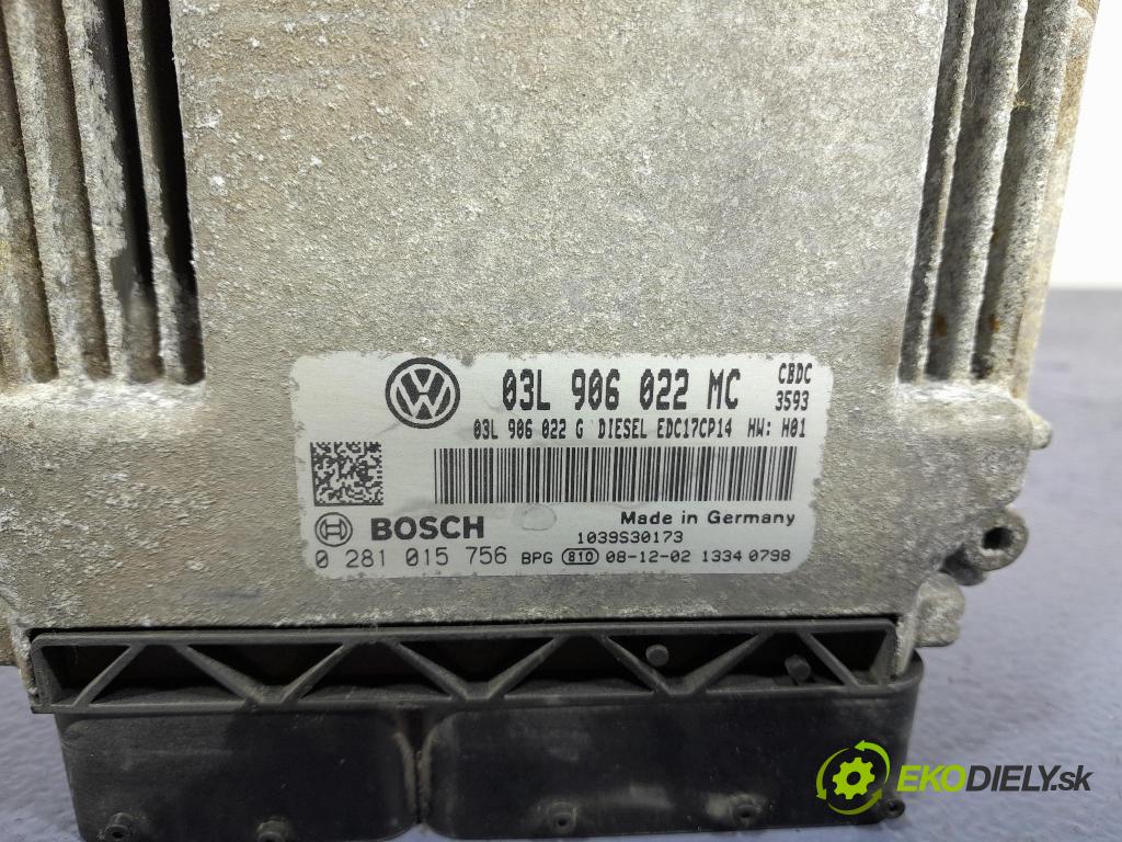 Vw Golf 2009 riadiaca jednotka Motor: 03L906022MC