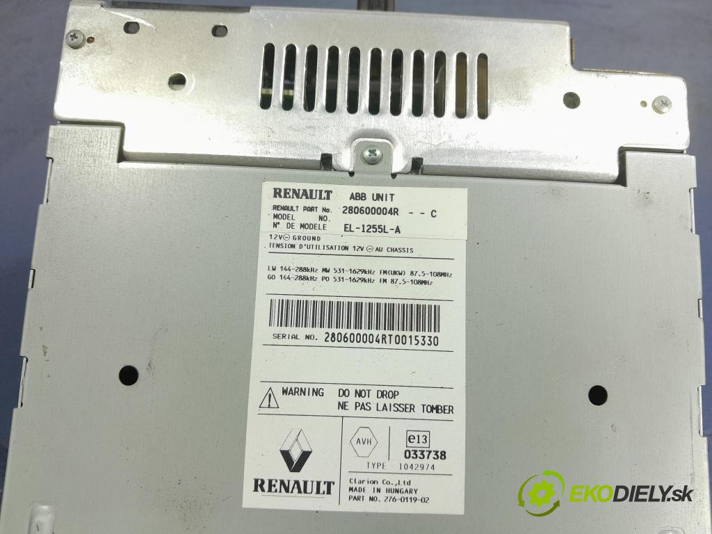 Renault Laguna 2008 Radio I Navigácia: 280600004R