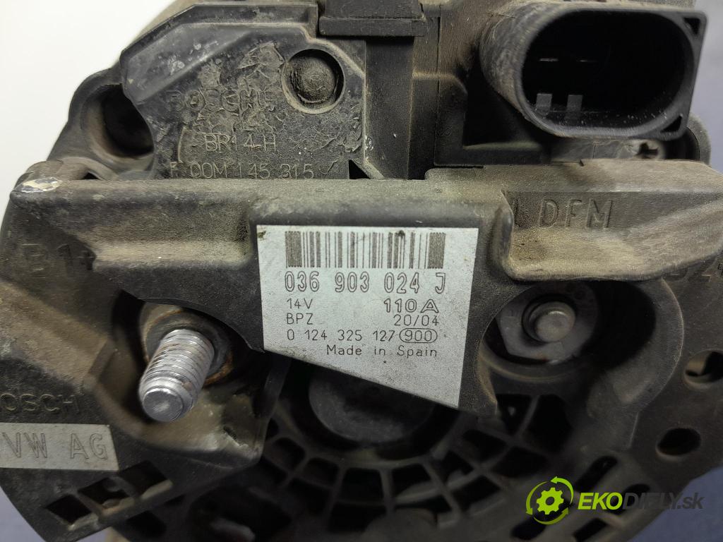 Vw Golf 2004 Alternator 036903024J