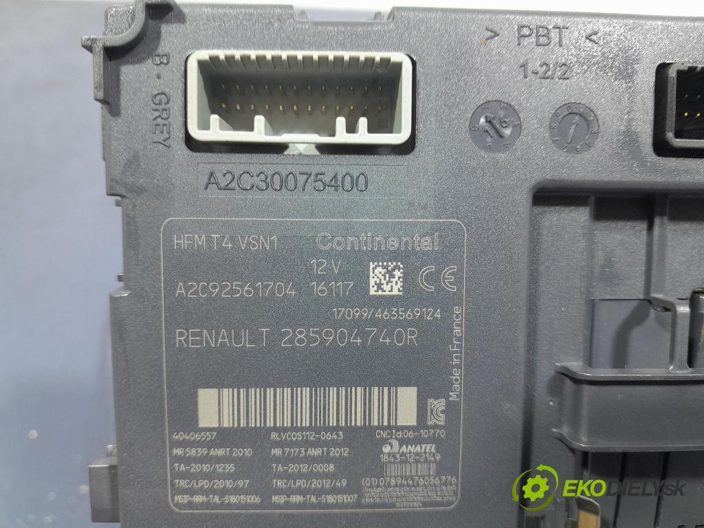 Renault Captur 2016 Spínač zapaľovania: 285904740R