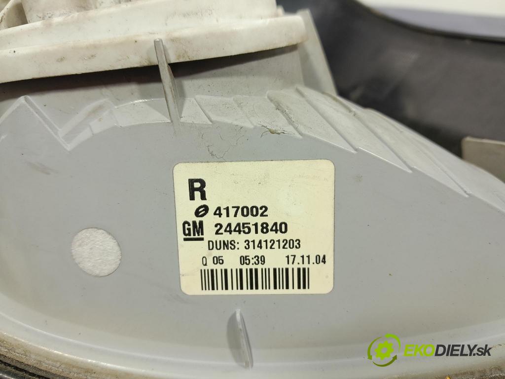 Opel Astra 2004 svetlo / reflektor zad Prava: Vonkajsia: 24451840