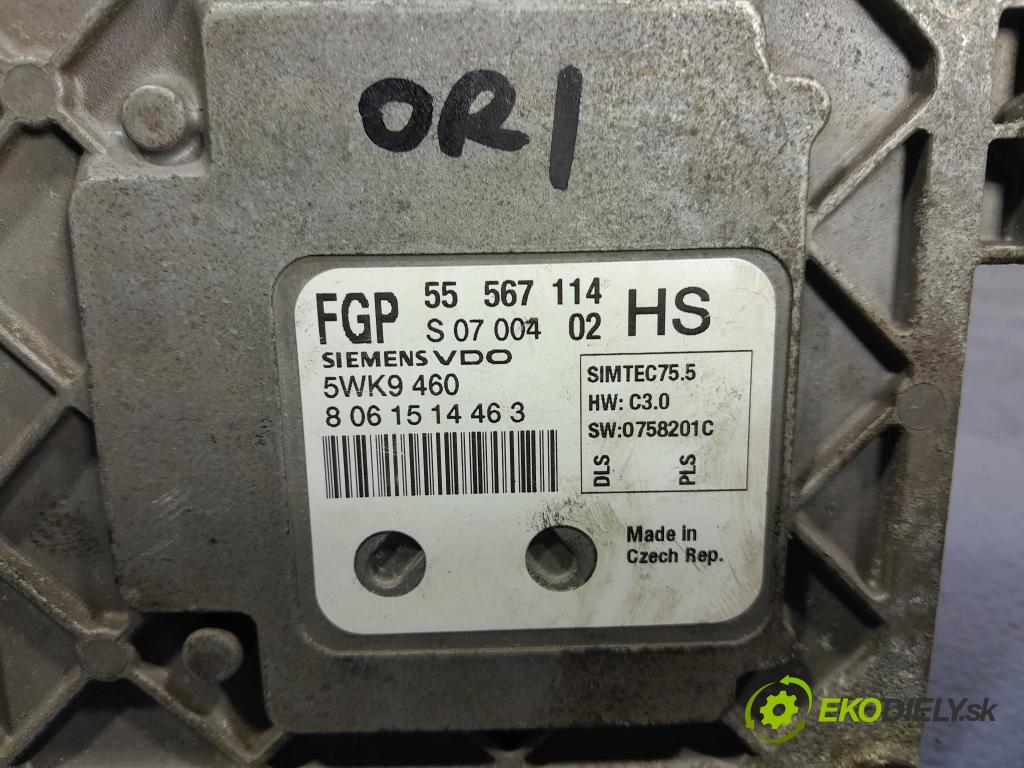 Opel Astra 2008 riadiaca jednotka Motor: 55567114