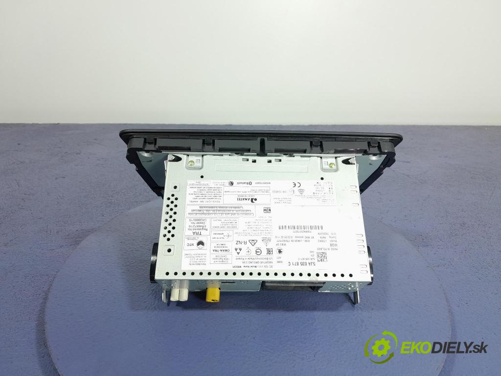 Skoda Rapid 2017 Radio I Navigace: 5JA035871C