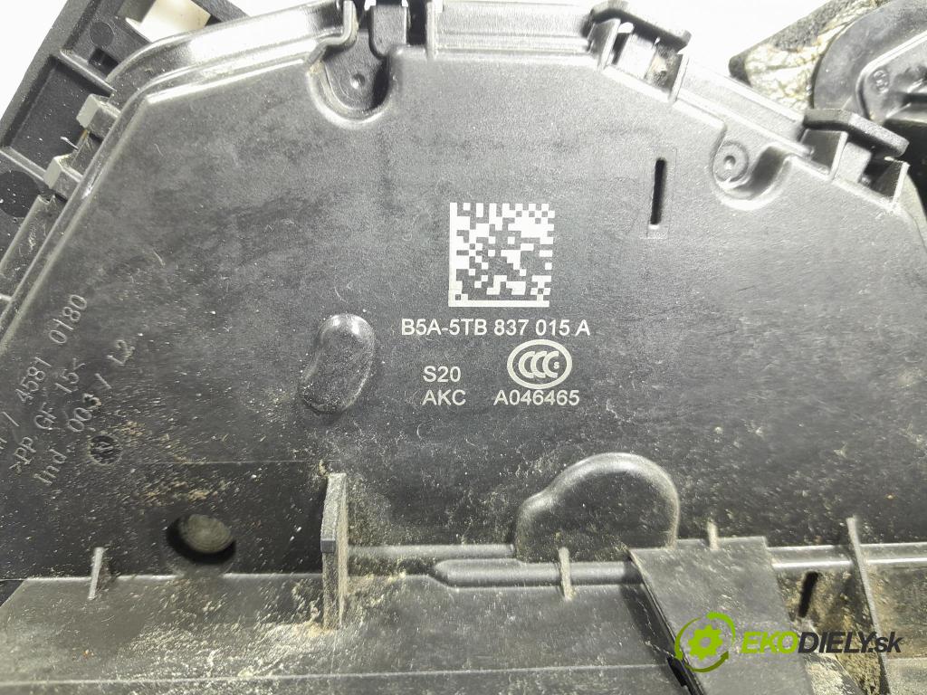 Skoda Rapid 2017 zámek dveře před Levý: 5TB837015A