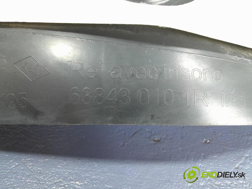 Renault Megane 2015 blatník: Plastický před 638430101R