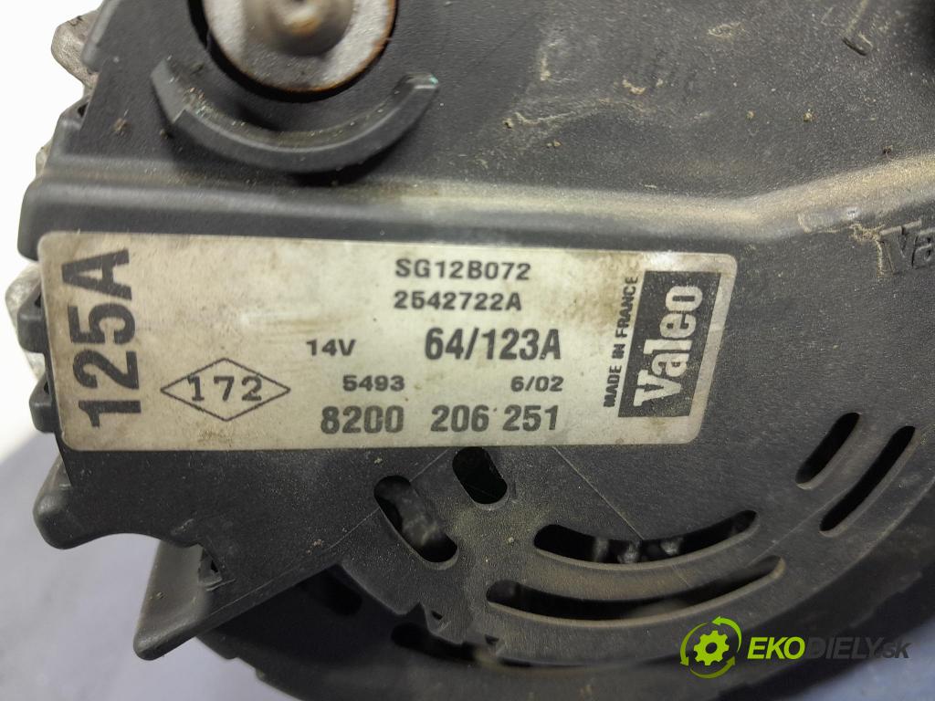 Renault Vel satis 2002 Alternator 8200206251