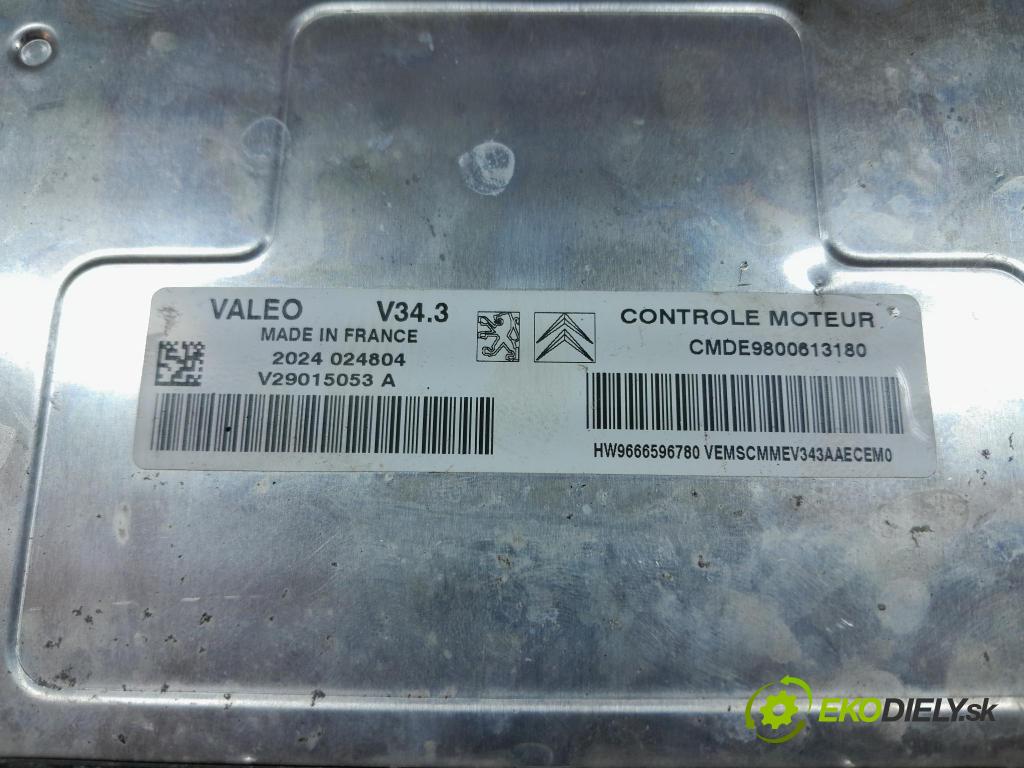 Peugeot 206 2012 riadiaca jednotka Motor: 9666596780