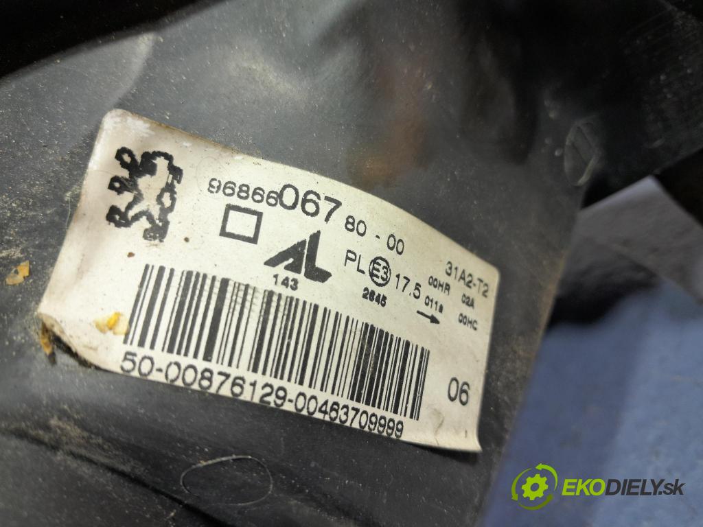 Peugeot 206 2012 světlo Levý: 9686606780