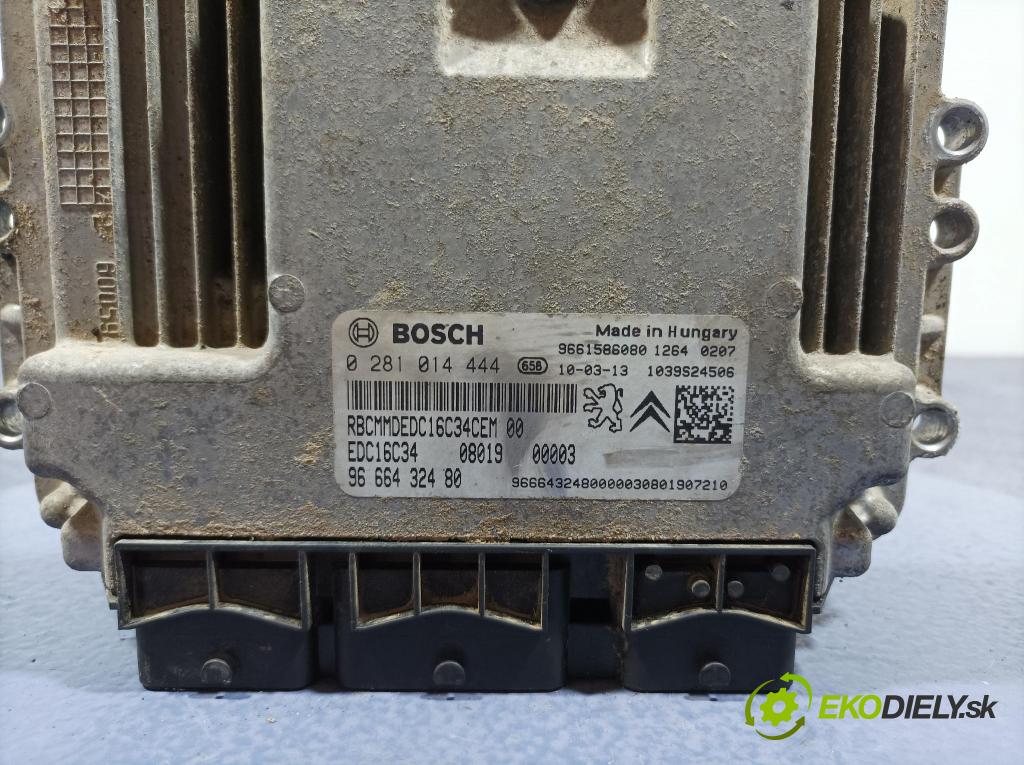 Peugeot Bipper 2010 řídící jednotka Motor: 9666432480
