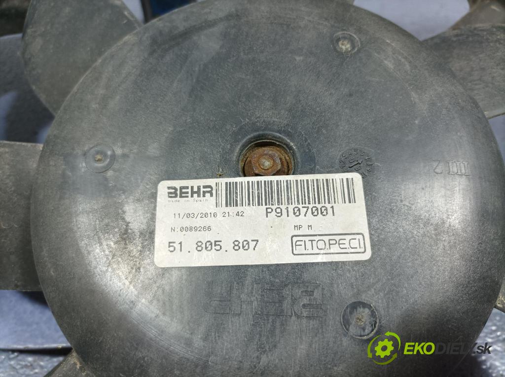 Peugeot Bipper 2010 ventilátor Chladič: 51780704