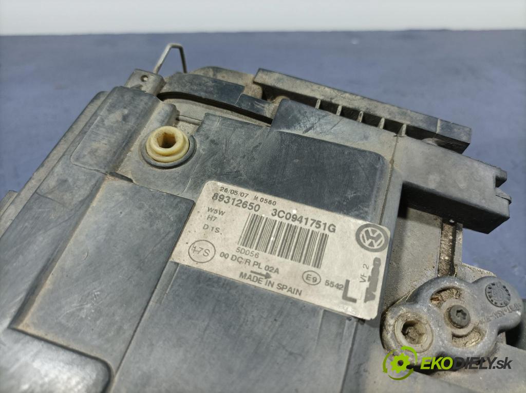 Vw Passat 2007 světlo Levý: 3C0941751G