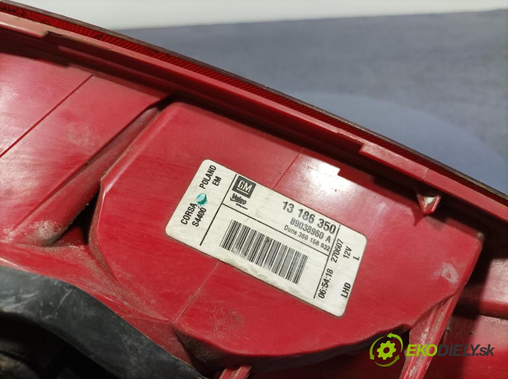 Opel Corsa 2007 světlo Zad: levá Mimo: 13186350