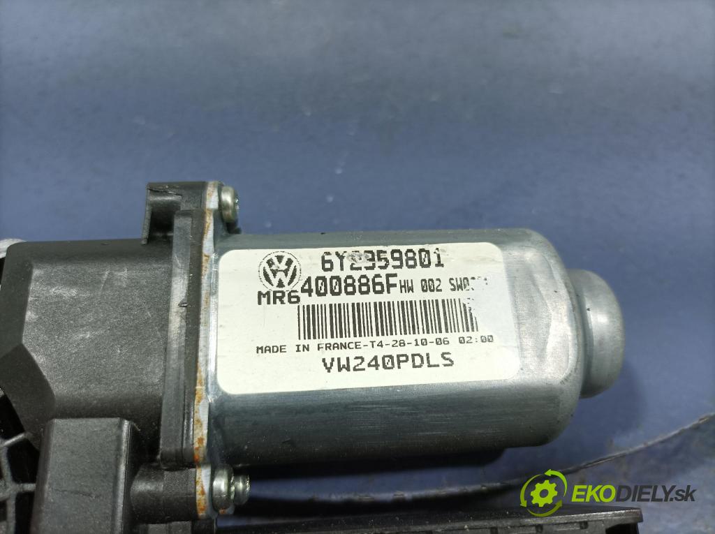 Vw Polo 2006 mechanismus stahování Sklenka: před v pravo: 6Y2959801