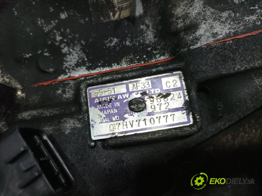 Chevrolet Captiva 2007 převodovka Ozubené kola: Automatický AF33 96624972