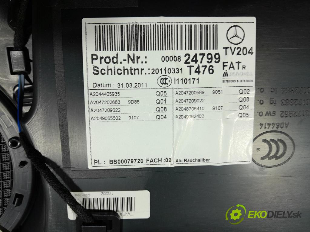Mercedes C-klasa 2011 Tapacír: dveře před Práva: 