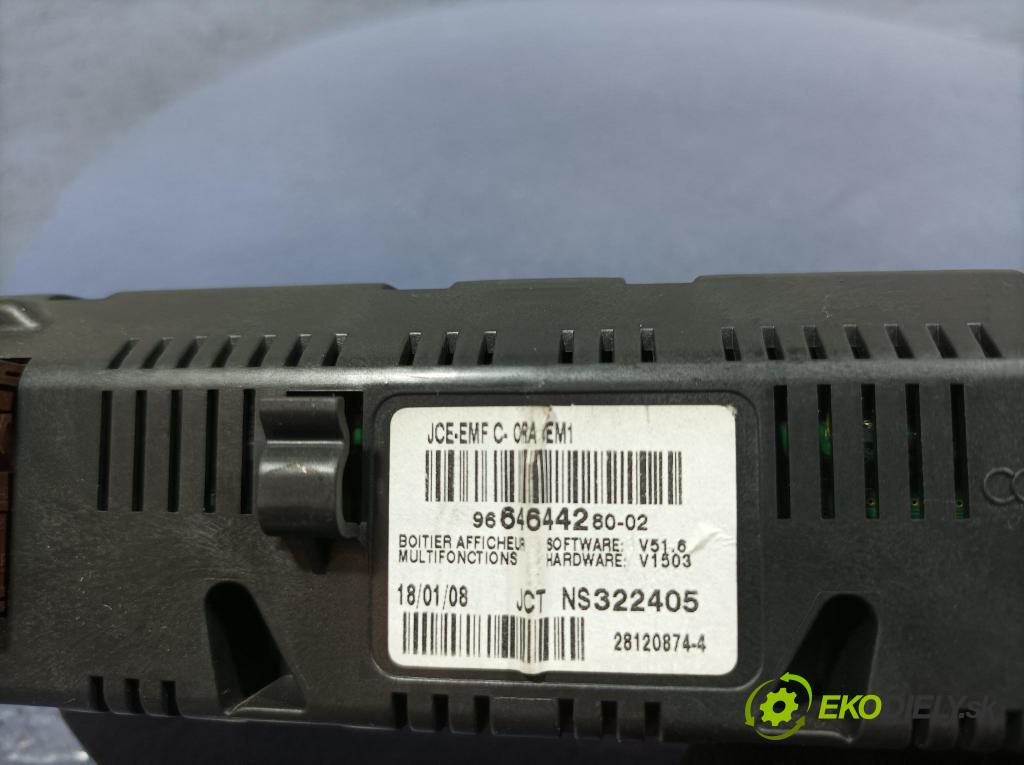 Peugeot 207 2008 displej Radio / GPS 9664644280