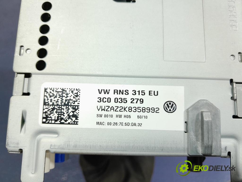 Vw Passat 2011 Radio I Navigace: 3C0035279