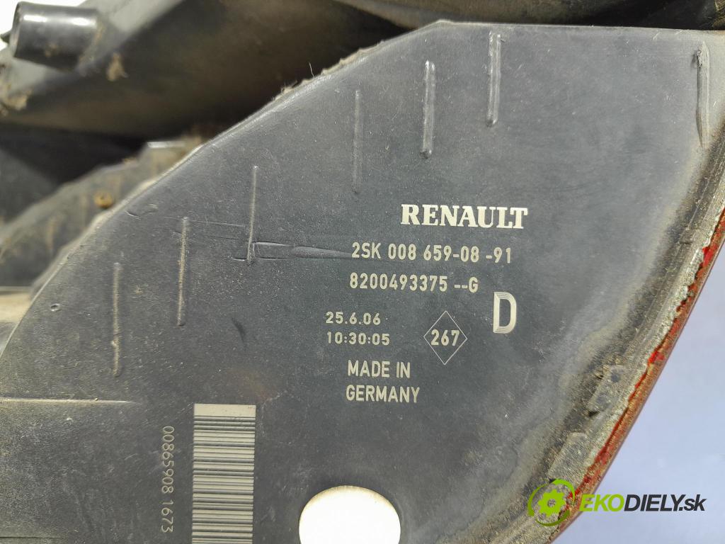 Renault Megane scenic 2006 světlo Zad: Práva: Mimo: 8200493375