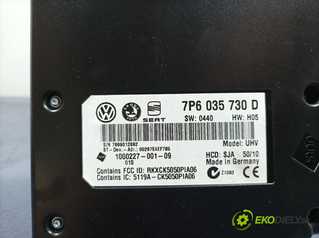 Vw Passat 2011 řídící jednotka Komfortu 7P6035730D