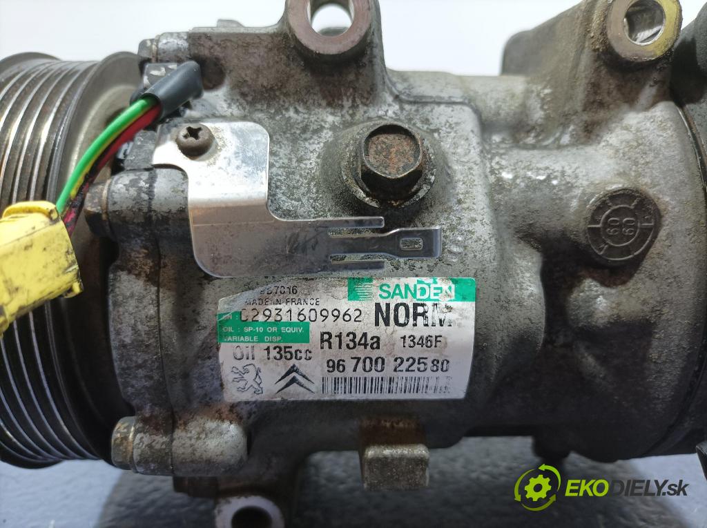 Peugeot 407 2009 Kompresor: Klimatizace: 9670022580