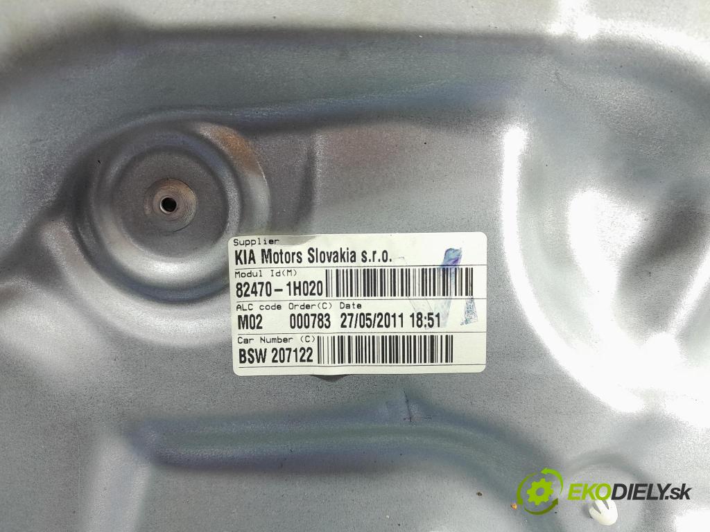 Kia Ceed 2011 mechanismus stahování Sklenka: před Levý: 82470-1H020