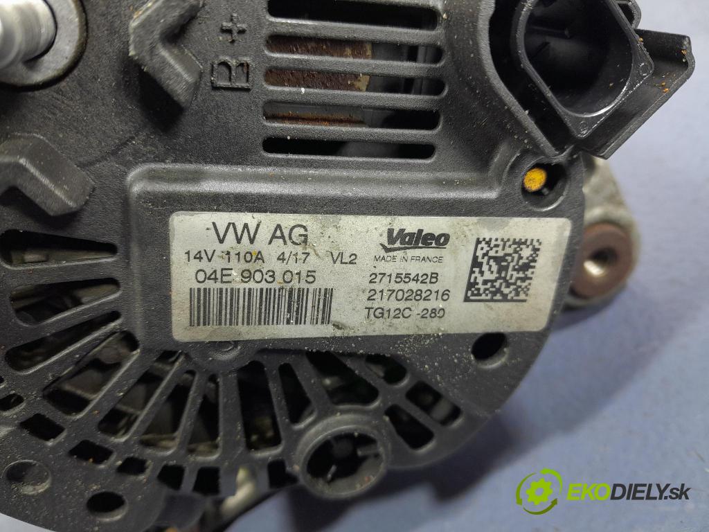 Skoda Rapid 2017 Alternator 04E903015